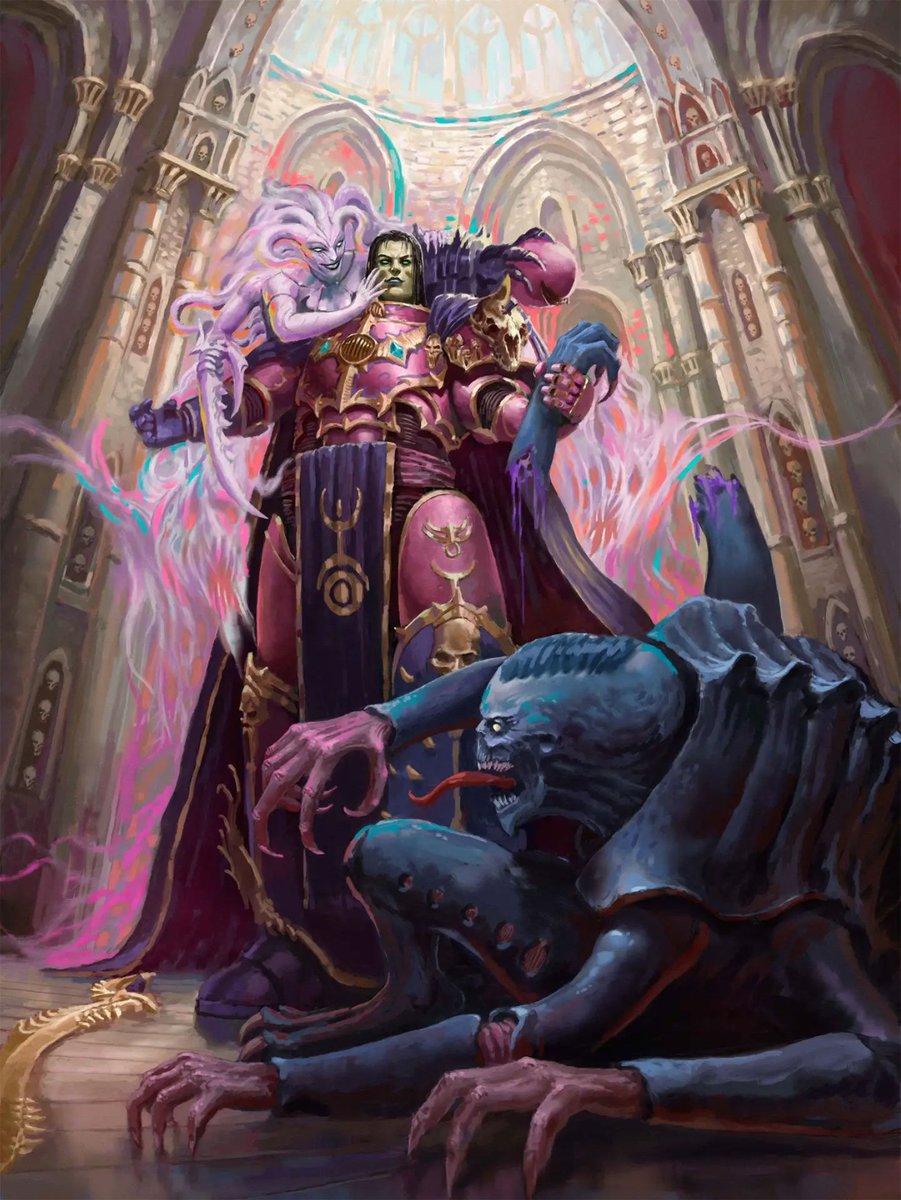 40KEternityGate's tweet photo. Emperor's Children Warlord by Tim Remin
(timremin)
https://t.co/RIV7FqfDlJ

#EmperorsChildren #HereticAstartes #ChaosSpaceMarines #CSM #GenestealerCults #Tyranids #Daemonettes #Slaanesh #Chaos #Daemons #DisciplesOfSlaanesh #Genestealers  #Xenos #WarhammerArt #Warhammer #Warhammer40K #40K