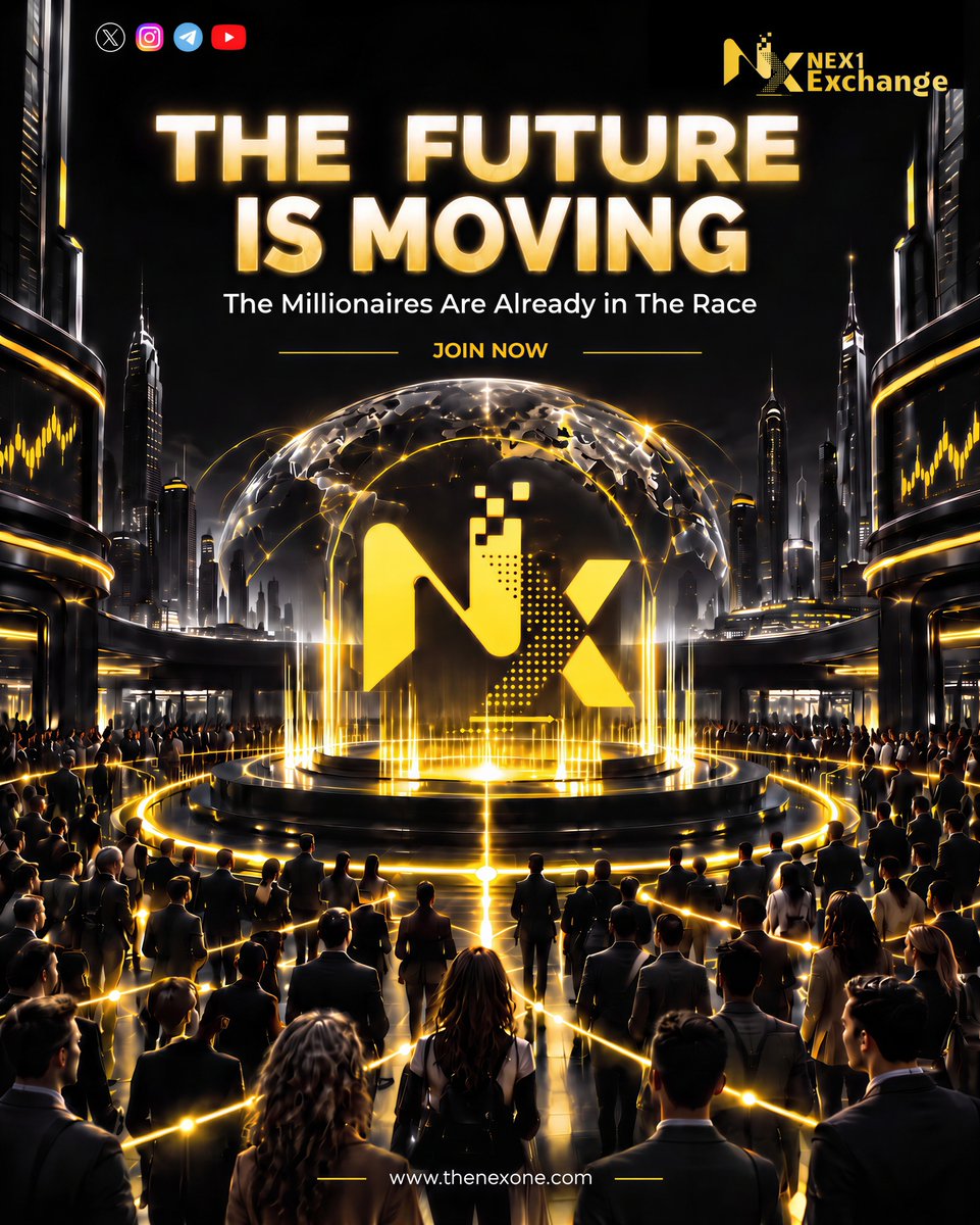 Nex1ex's tweet photo. **The Future Is Moving. 🚀**
**Are You Ready to Join the Race?**

#Nex1Exchange #TheFuture #Crypto #Web3 https://t.co/y0ZCmTwDeD
