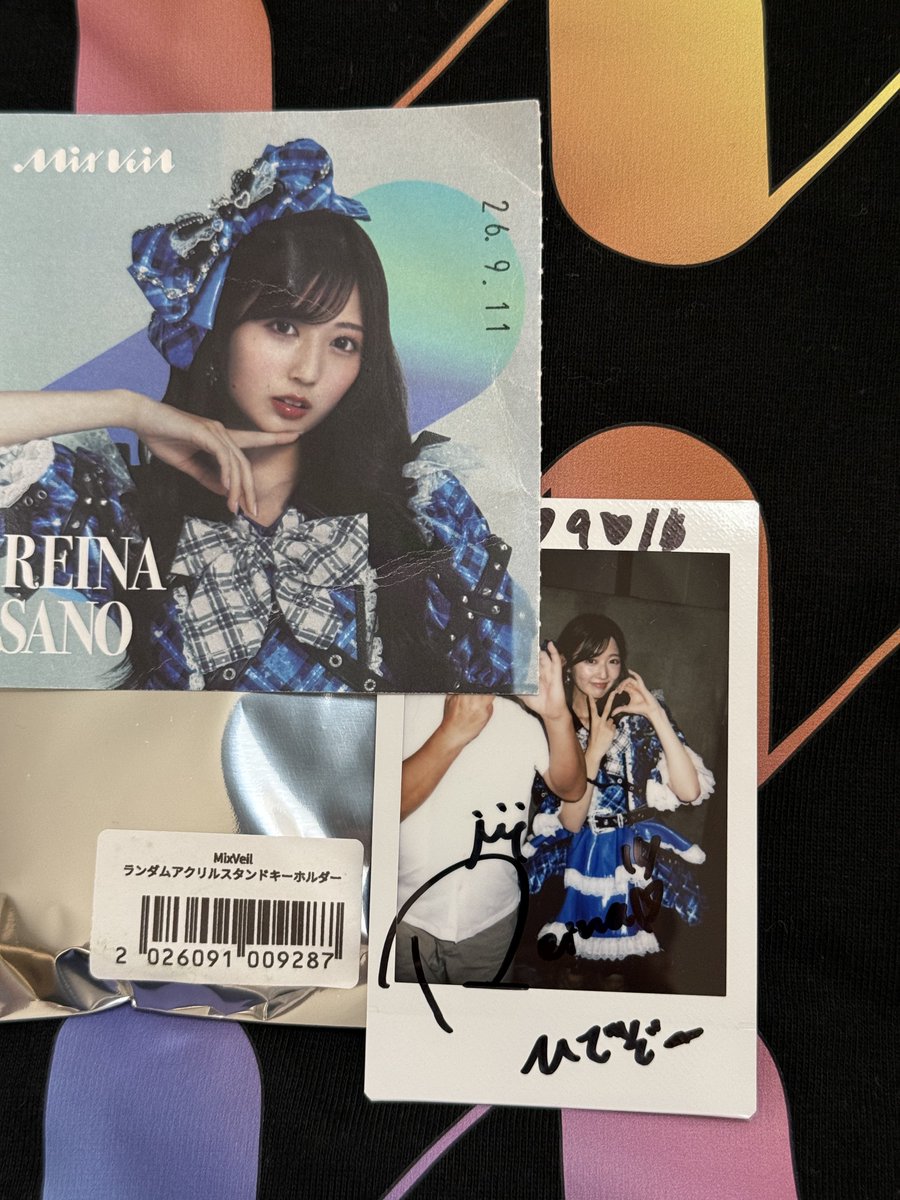 8erz_high's tweet photo. 9/11 YORU-FES で 佐野麗奈 さん💙
MixVeil × PASTEQIDOR のアクスタと写メ券をゲットしてパネルの写メも。パネルにサイン書くのミクベルさん めちゃくちゃ早かったねw
#佐野麗奈 
#麗奈との青い思い出 https://t.co/iGYNHWyRjq
