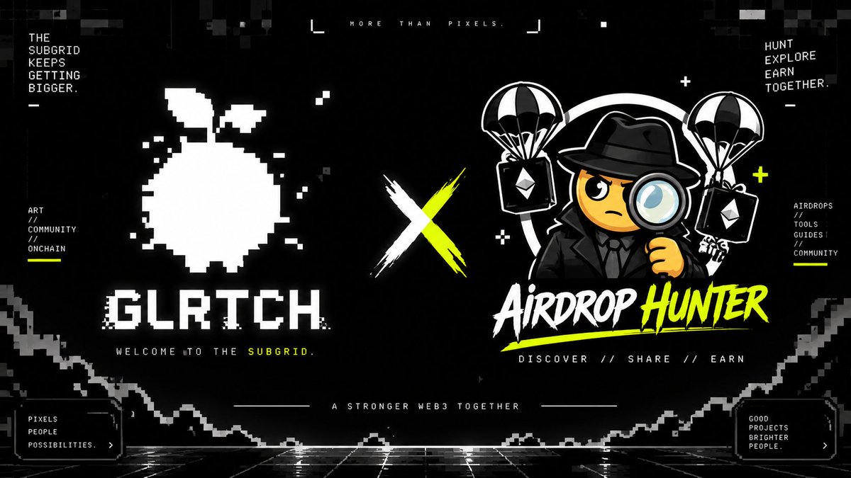 AirdropincomeT's tweet photo. GM NFT 👀

Glrtch X Airdrop Hunter NFT Whitelist Spot Giveaway 🤝

Reward : 10x and 5x GTD WL 
Blockchain : Robinhood 
Collection : 3,404 Supply 

How to enter? 👇

1⃣ Follow @Glrtch and @AirdropincomeT 
2⃣ Like + RT
3⃣ Comment on this post

Deadline 5 Hours — Robinhood NFT https://t.co/twCyixzxrB