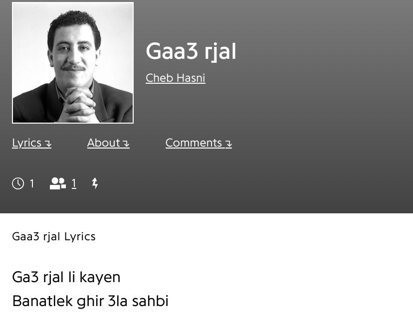 SouhaailTheIcon's tweet photo. Hasni once said https://t.co/tbbbhwTsPf