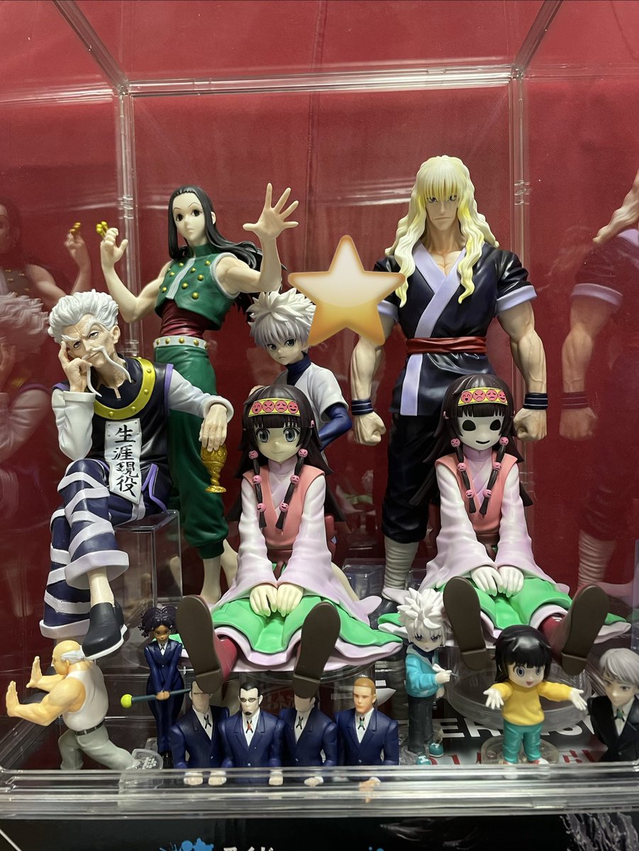 l_arcan's tweet photo. ゾルディック家はケースに収まった☺️
グリードアイランドのフィギュア用の大きなディスプレイケース欲しい…
狙ってたニトリの縦60横36奥行き37ディスプレイケースの受け取りが11月は待てない
一層のこと、jajanのユニーク買おうとしたら高い。。
ニトリのサイズ感でコスパ良いのないかしら🤔 https://t.co/BGvEnvAFCk