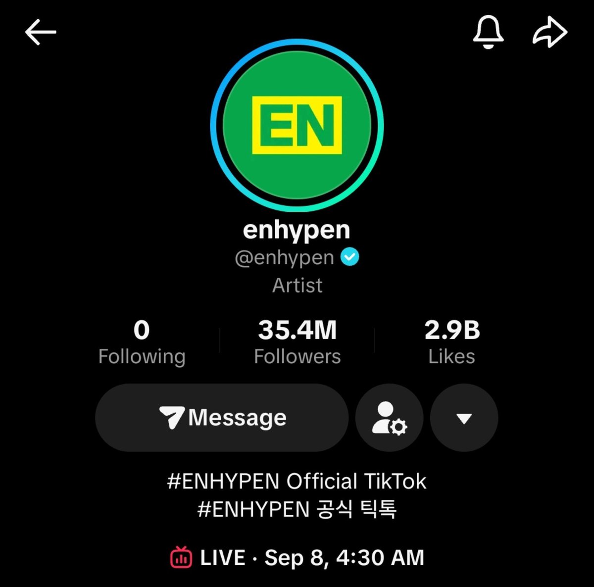 jakewon_stars's tweet photo. 📌 #ENHYPEN TENDRÁN UN LIVE ESPECIAL DE "THE SIN: BLISS" EN TIKTOK 👀

— HORARIOS

⏰️ Martes 8 / Septiembre

4:30AM-🇲🇽🇨🇷🇬🇹🇸🇻🇳🇮🇭🇳
5:30AM-🇨🇴🇵🇪🇪🇨🇵🇦
6:30AM-🇩🇴🇧🇴🇵🇷🇻🇪🇨🇺🇨🇱
7:30AM-🇦🇷🇺🇾🇧🇷🇵🇾
12:30PM-🇪🇸

Link
🖇: https://t.co/uplWr5hYQj https://t.co/MIW54f0NPz