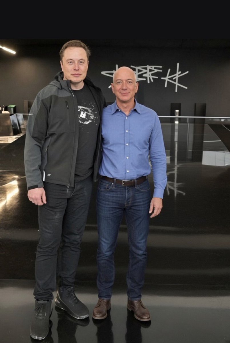 ERMtslx's tweet photo. Who is the best space pioneer?

A. Elon Musk

B. Jeff Bezos https://t.co/u88gq7YacX
