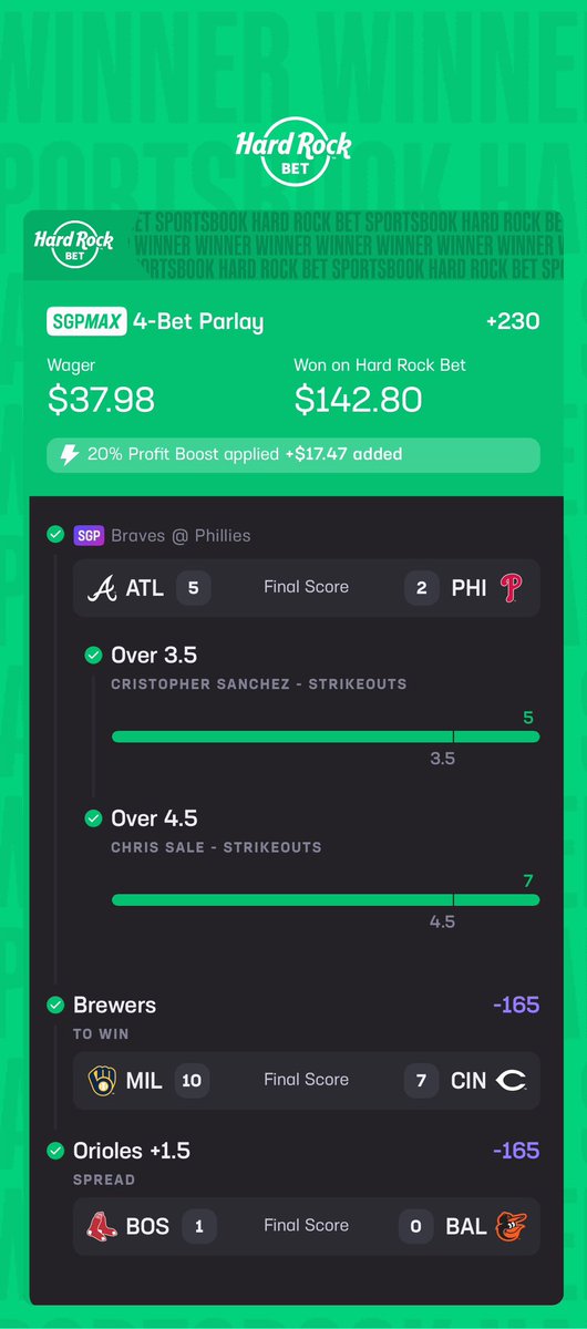GG5000Tj's tweet photo. Good win for the day https://t.co/SjtbZIckNI