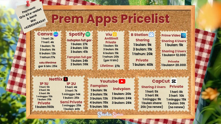 sharkiespace_'s tweet photo. Pricelist di SharkieSpace🦈🌊

100% trusted karna muka mimin terpampang jelas di 1st acc @cllyynophiile

💌 https://t.co/YfiCerIvrF for fast resp

#zonauang #zonauanh #zonajajan #wts #wtb https://t.co/D5vqg5Qwah