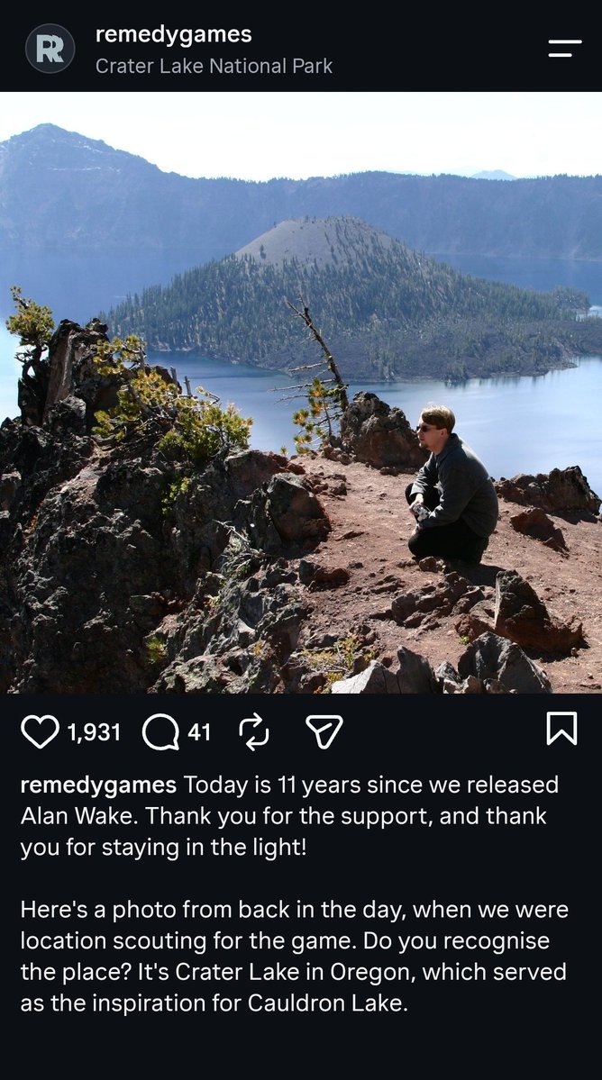 Strange_T1mes's tweet photo. Real Life Cauldron Lake is only like twoish hours away from me. i can feel it's darkness reaching out to me...

the last time i went it was super smokey and i couldn't see anything because the whole west coast was on fire at the time. i should go again https://t.co/1L41hB9Tli