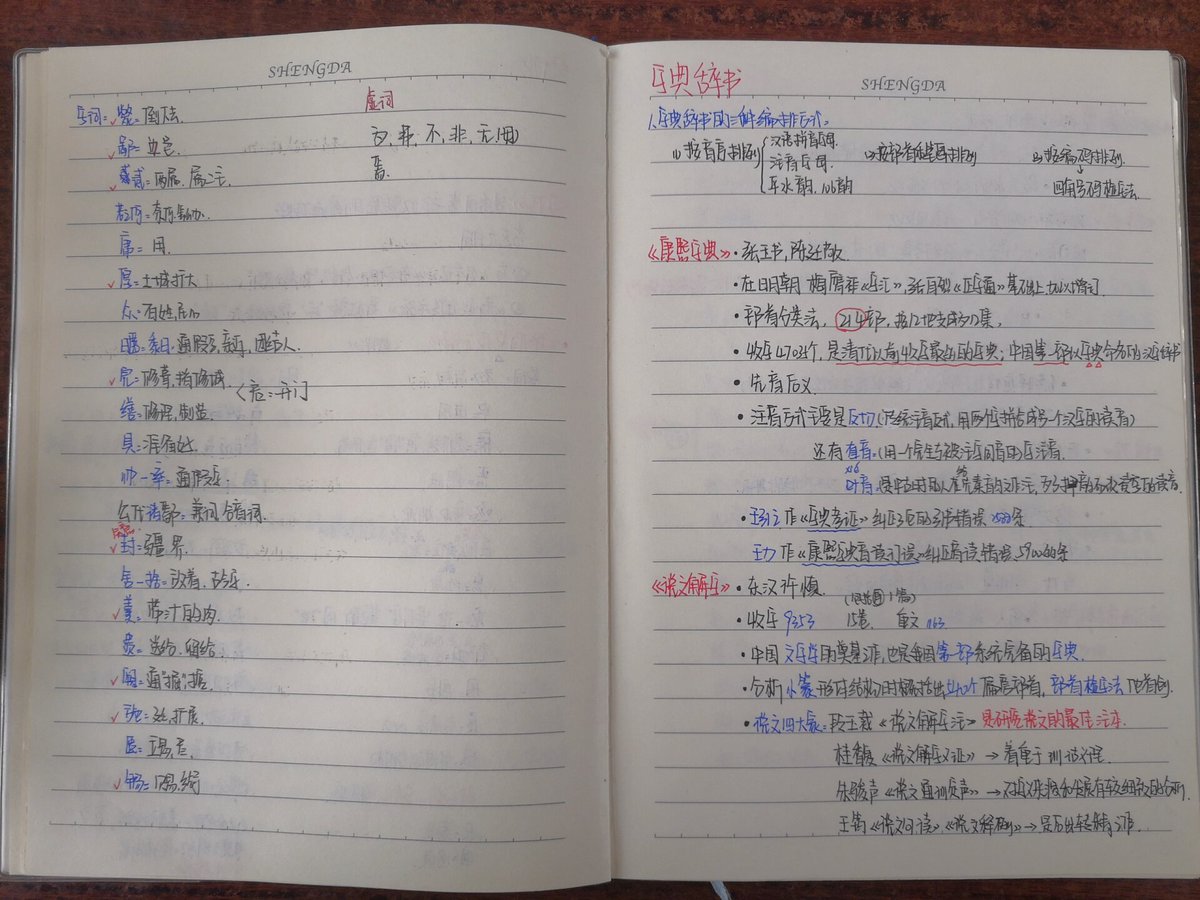 ChrisDuchaut's tweet photo. 今日啃完了《古代汉语》通论部分的修辞章节，整理了12组易混修辞例词，收获满满！ https://t.co/NnFfvNNrry