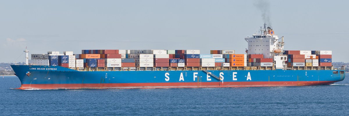 WayneAWeekes's tweet photo. Vessel: Long Beach Express.
Type: Container Ship.
Class: --
Owner: Parvati Ocean Carriers.
Operator: Safesea.
Constructed: 2008.
IMO: 9348675.
MMSI: 538012402.
LOA: 294m.
Flag: Marshall Islands.

Date Photo Taken: 5/9/26.
Location Photo Taken: La Perouse Point, La Perouse, Sydney, Australia.

Shot on: Canon EOS R7 | RF 100-400 f/5.6-8 IS USM.
#Sydney #ContainerShip @safeseagroup