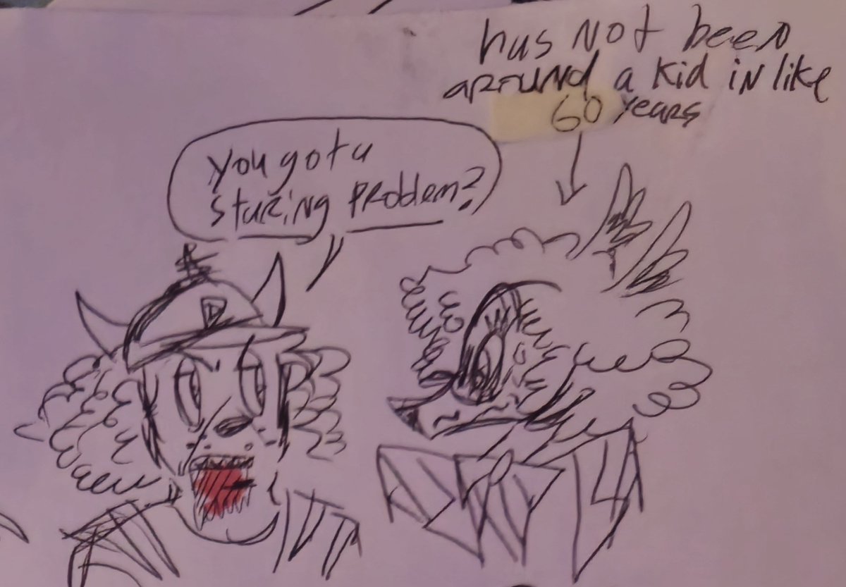 connorSrivers's tweet photo. clyde if he went to HELL!!! idk what kind of dog he is lol also i draw husk different everytime so #whatever #fuckitall #hazbinhotel https://t.co/YCPCIoGY10