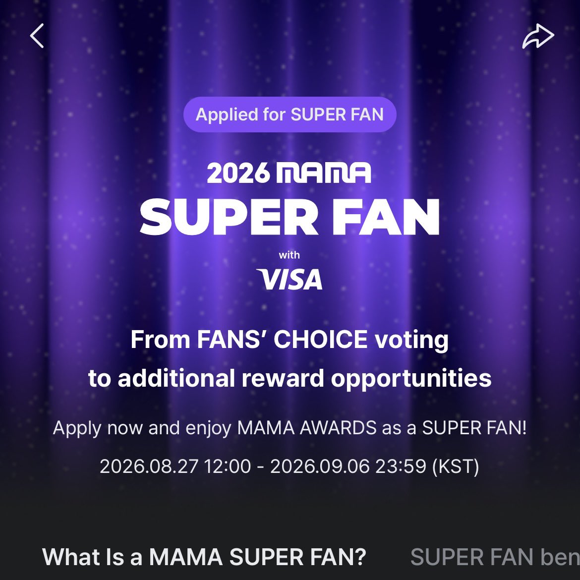 givenIaken's tweet photo. ENGENES please keep applying for MAMA SUPER FAN. we have less than 2 days and we’re still #3 ‼️

1️⃣ choose "ENHYPEN" as your super fan artist
2️⃣ write a short message
3️⃣ click "submit"
4️⃣ share your application link
5️⃣watch all enhypen videos on mnet plus

https://t.co/EerXYl7995 https://t.co/O97F55yBRn
