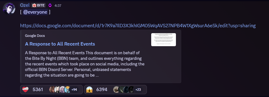 suthonary's tweet photo. bite by night response doc is out

https://t.co/JXd8YRFe4a https://t.co/9qPM589T7I