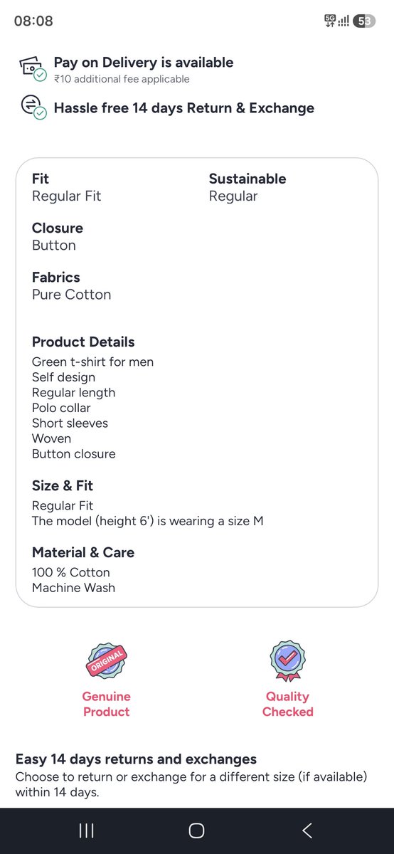 classified_pro's tweet photo. Wrt my order of Van Heusen green tshirt ,I ordered an L size of regular fit and assuming it would be regular, I removed the proce tags etc and wore it. Later while washing I come to know that it is slim fit written on the tshirt. You scammed me, refund my money.@MyntraSupport https://t.co/m7qAAHRi1M