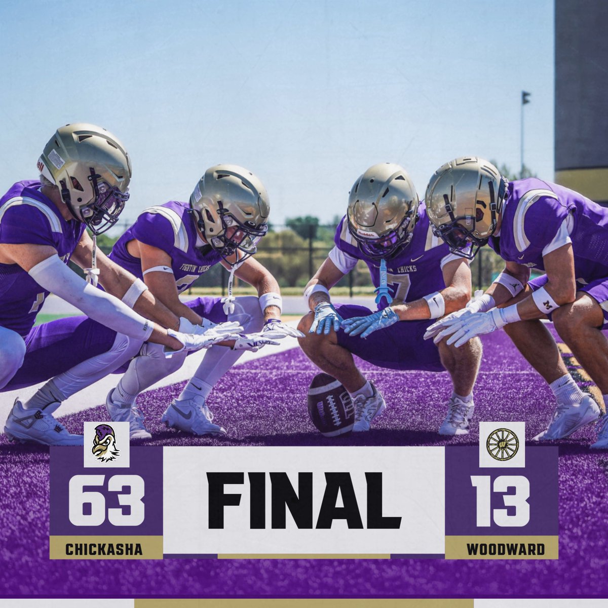 ChickashaATH's tweet photo. CHICKS WIN 🏈

Fightin' Chicks Football gets a dominating win over Woodward! https://t.co/WBgwY0u72c