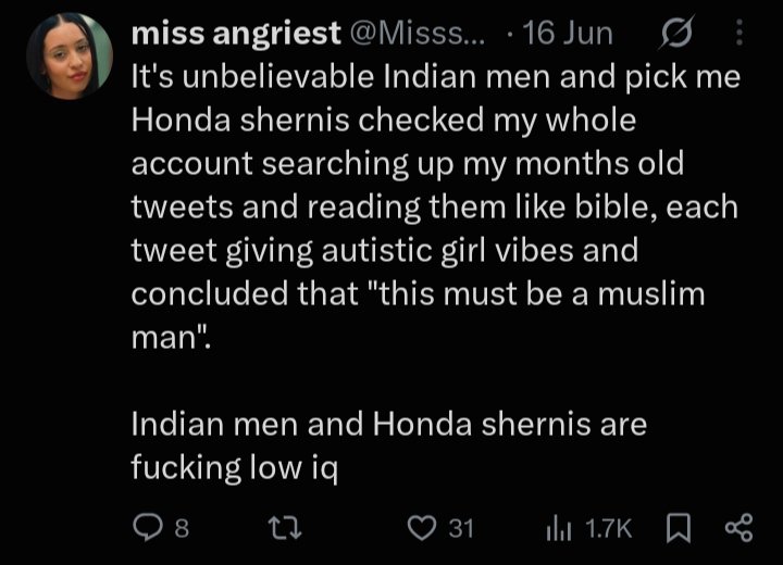 itsme_aaravvv's tweet photo. btw this account is run by a 40+ divorced muslim man whose muslim wife cheated on him with a hindu man. since then he is catfishing as a woman. https://t.co/bEhWHCac1M