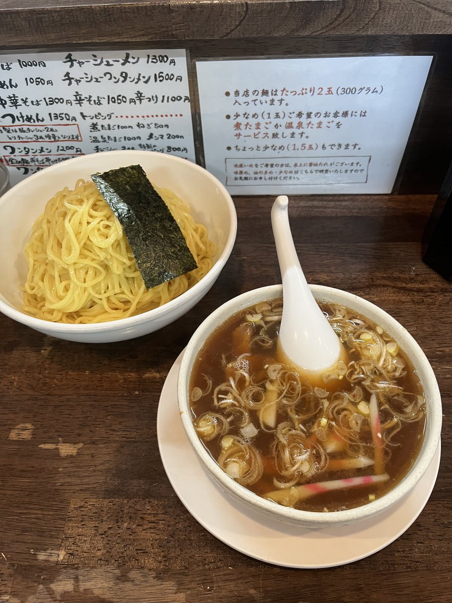thinkingtime24's tweet photo. 何はともあれ、つけ麺大盛り！

#弘前軒 https://t.co/XKKhIb9VxI