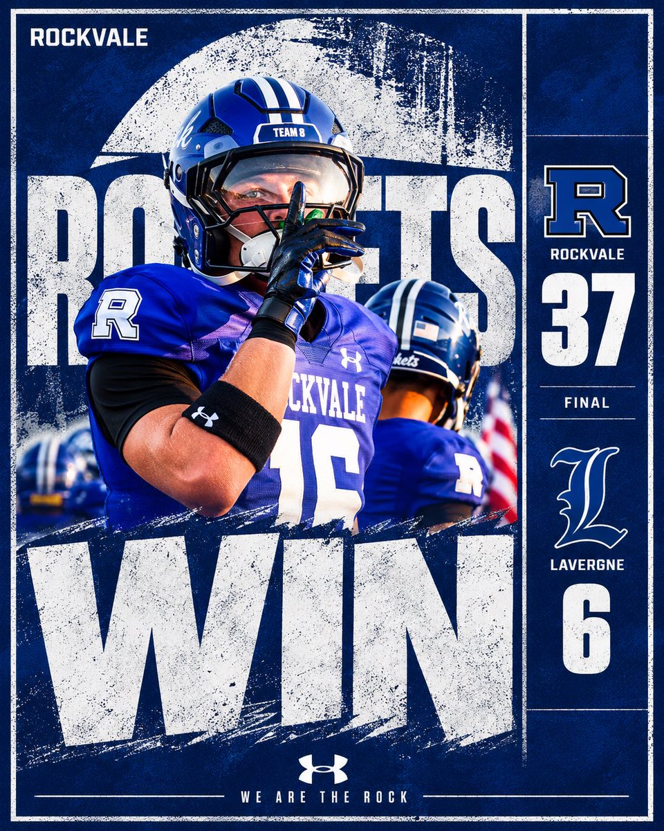 Rockvale_FB's tweet photo. Taking care of business. Week 3 Win ☑️

Next stop, Stewarts Creek on Sept. 11. See everyone there. 

#WeAreTheRock🪨 #Team8 https://t.co/aFPwR6dmc3