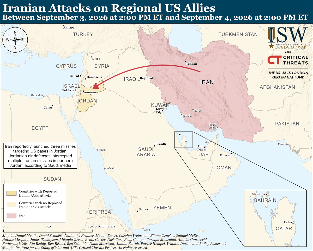 TheStudyofWar's tweet photo. NEW: Recent Iranian attacks on US regional assets indicate that Iranian decision-makers — particularly the hardline Islamic Revolutionary Guards Corps (IRGC) faction that appears to be controlling decision-making — are dissatisfied with the current status of the war because Iran has not yet achieved its key objectives in the conflict, namely securing recognized control over the Strait of Hormuz. These decision-makers appear intent on trying to change the trajectory of the conflict through the use of military force.

Other Key Takeaways:

Iran is facing several constraints that are limiting its ability to achieve its political objectives in the war. The operational constraints imposed by US strikes are temporary, and Iran will likely try to reconstitute its degraded capabilities and develop new capabilities to adapt to the constraints on its military campaign.

Iran’s ongoing cash flow crisis will likely limit Iran’s ability to overcome these constraints in the near term. Iran is facing a shortage of foreign currency reserves and access to US dollars, which has been exacerbated by intensifying US economic pressure.

Iran is constrained by its relationships with the Gulf states because it seeks to increase political and economic costs on the United States while, at least at this time, avoiding actions that could push the Gulf states to support a resumption of large-scale US operations against Iran. Iran has also faced consistent opposition from the Gulf states toward its efforts to control shipping in the strait.