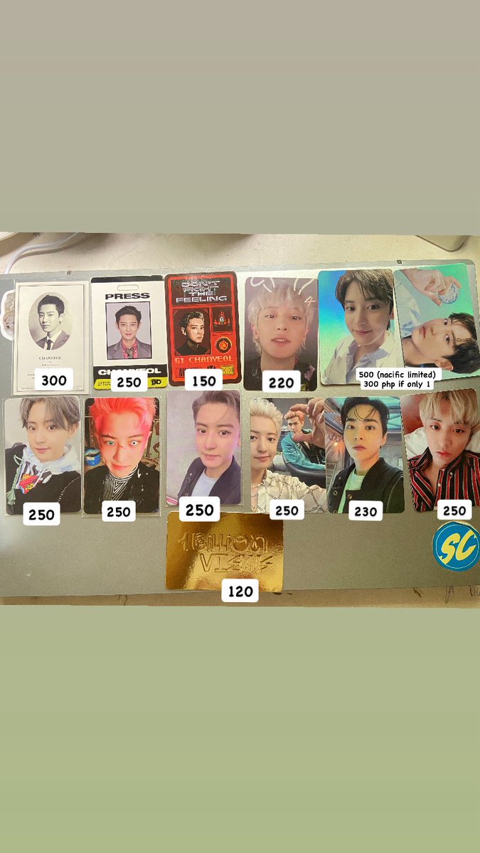 withloeey's tweet photo. wts lfb exo ph

chanyeol photocards pcs
⤷ ₱ on pic + jnt lsf

📍cebu
mop: gcash/maribank
mod: jnt 

💌 reply/dm to claim

🏷️ exo chanyeol baekhyun kyungsoo kai sehun xiumin jongdae suho lay nacific https://t.co/FblQWPZisn