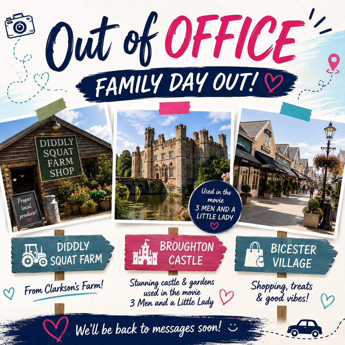 StaxDragon's tweet photo. Out of office today for a family adventure: Diddly Squat Farm, Broughton Castle and Bicester Village. If you’ve messaged us, we’ll reply as soon as we can. Have a fantastic day! https://t.co/32uAKlUZsA