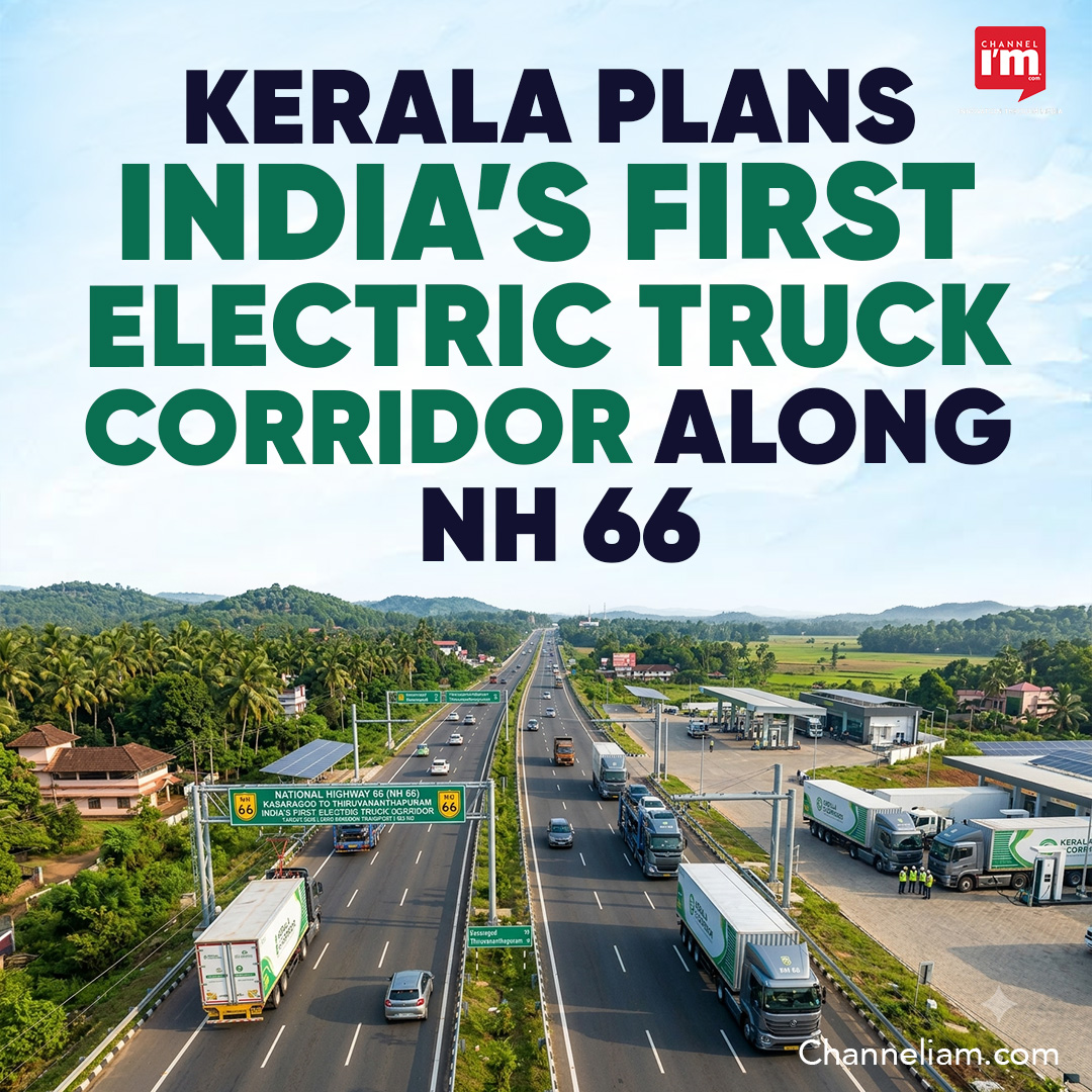 Channeliam's tweet photo. Kerala plans to transform the 622-km NH 66 stretch from Kasaragod to Thiruvananthapuram into India’s first electric truck corridor by 2030.
𝒇𝒐𝒓 𝒎𝒐𝒓𝒆 𝒅𝒆𝒕𝒂𝒊𝒍𝒔
https://t.co/q7S6Fflx9v
#Kerala #ElectricTruckCorridor #NH66 #ElectricTrucks #EVInfrastructure #KSEB #ICCT https://t.co/umKMizHEOz