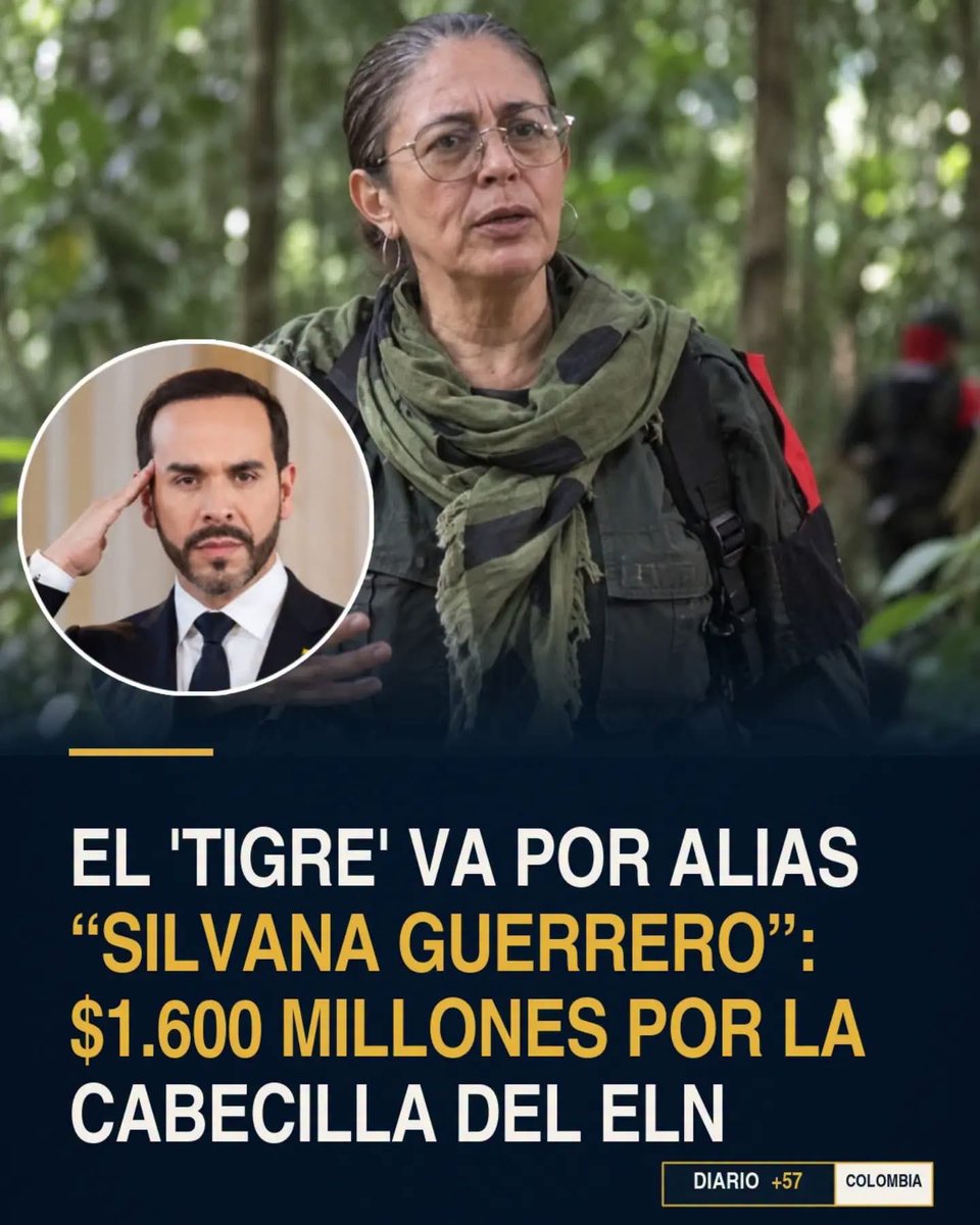 willysan009's tweet photo. 🚨 Se cierra el cerco al ELN.

Hasta $1.600 millones por información que permita capturar a alias “Silvana Guerrero”.

Con @ABDELAESPRIELLA, se acabó el escondite: la Fuerza Pública va por los cabecillas. 🐅 🇨🇴
Firme por la Patria. ¡Viva Cristo Rey! https://t.co/Hnb74wmr4o