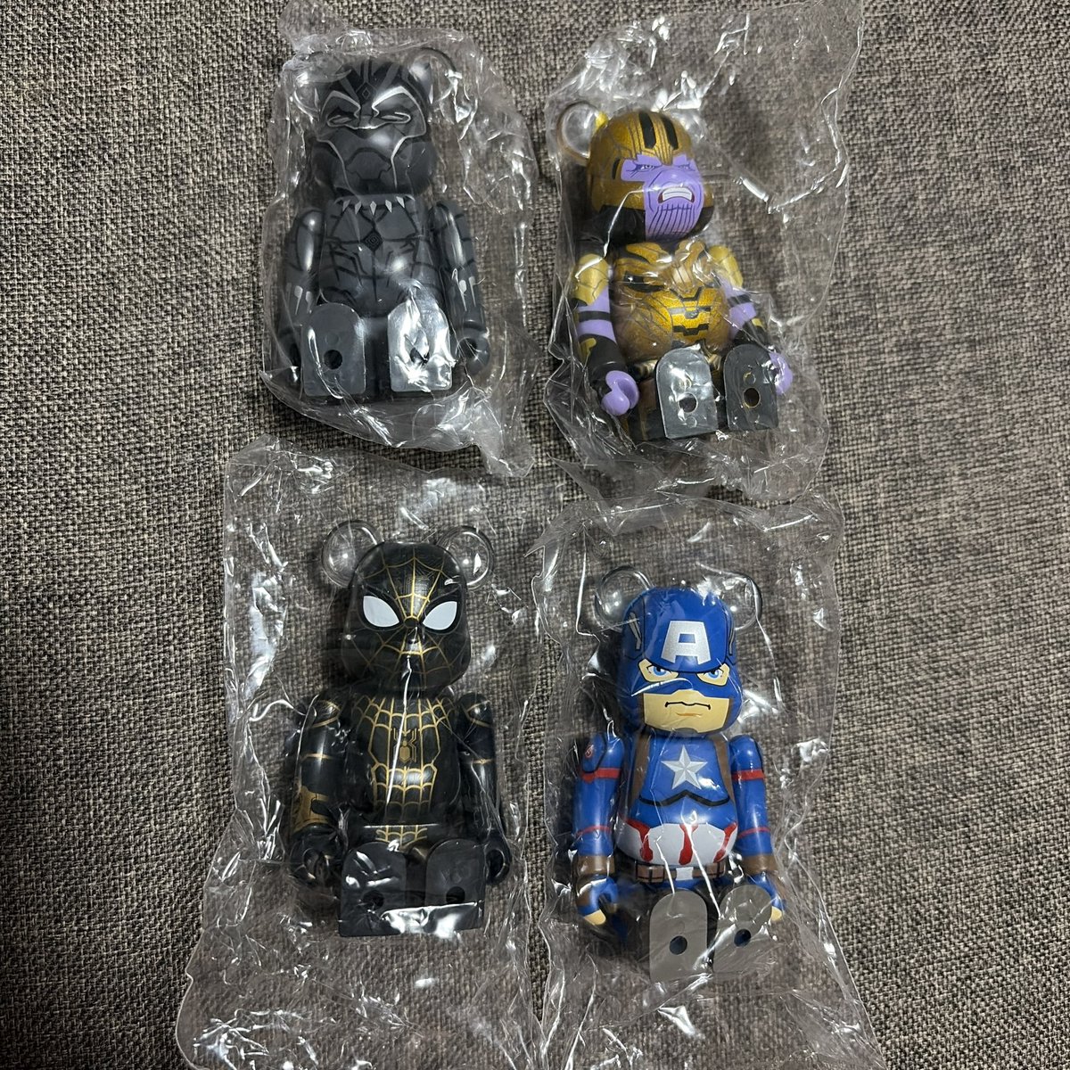 kid_8888's tweet photo. ベアブリック　マーベル　交換希望

#マーベル　#アメコミ　#ベアブリック　#スパイダーマン　#サノス　#ブラックパンサー　#キャプテンアメリカ　#アベンジャーズ　#ノーウェイホーム https://t.co/F0iTru93TB