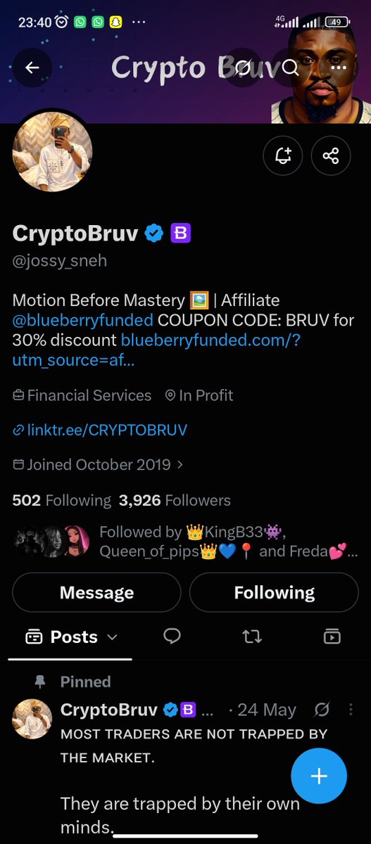 NOBLEOFCRYPTO's tweet photo. @freda_trades @AquaFunded @shepherd_fx @LewisAquaFunded @_Fx_Queen @jossy_sneh @DisconAcademy @De_Lucktrades 
@LaMikewest 
@Mikaelsonani_9 https://t.co/xpAAtxeX29