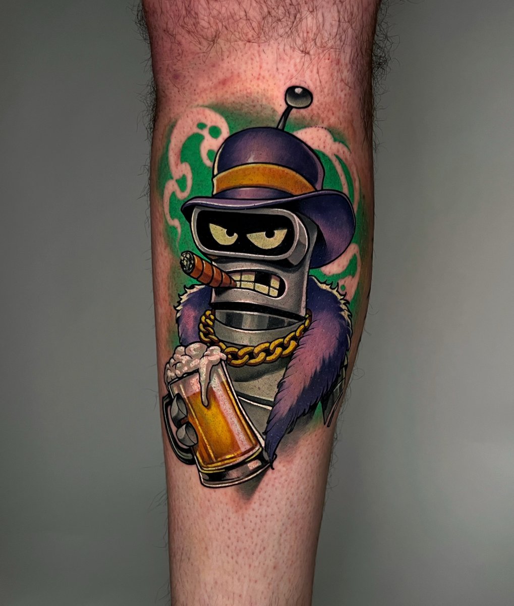 futurama_hulu's tweet photo. Bender looks good in ink.

Credits:
dogtattoo on IG
chrissagetattoo on IG
pablo_frias.tattoo on IG
rino__tattoo on IG https://t.co/i8lG6XjKsU