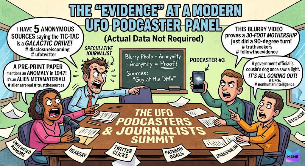 db52939's tweet photo. You know what I discovered after years of listening to well known UFO journalists and podcasters? That real science is far more interesting than pseudoscience. In fact the more I see of these podcasters and journalists the more disinterested I get in the entire UFO subject. https://t.co/Olpm8gdhc7