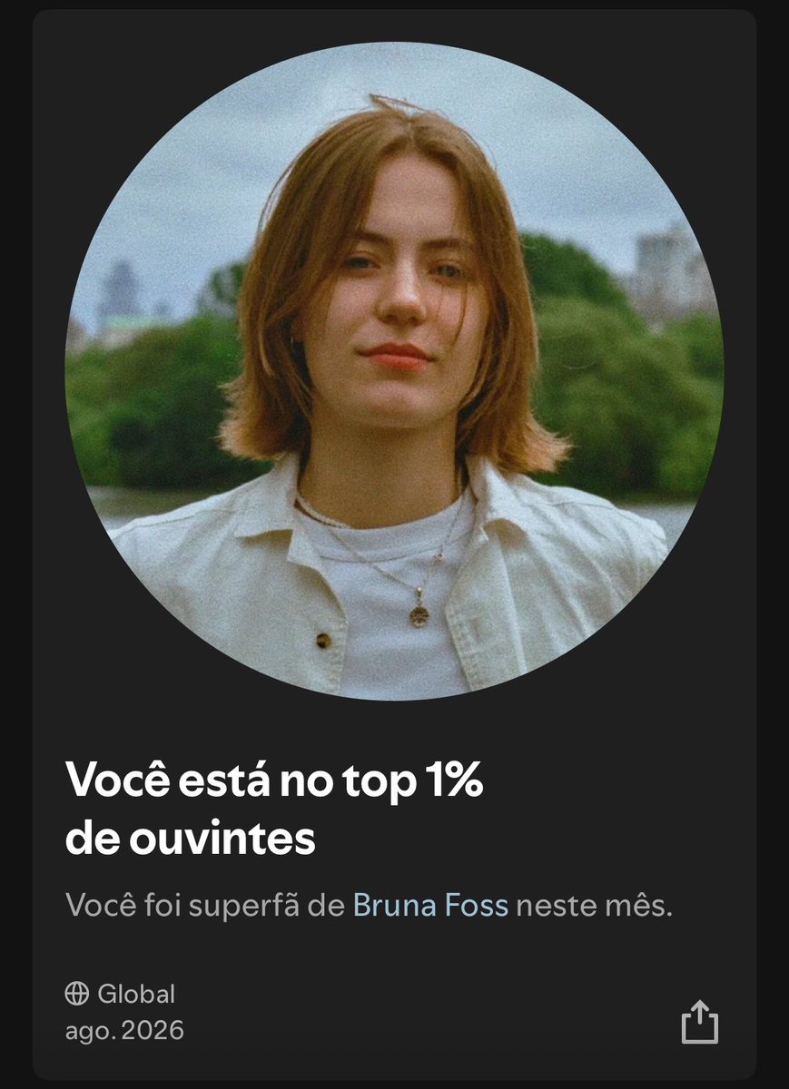 jaobfoss's tweet photo. fui ver meu spotify e 

@brunafosss te amo https://t.co/UDqGYNSMKn