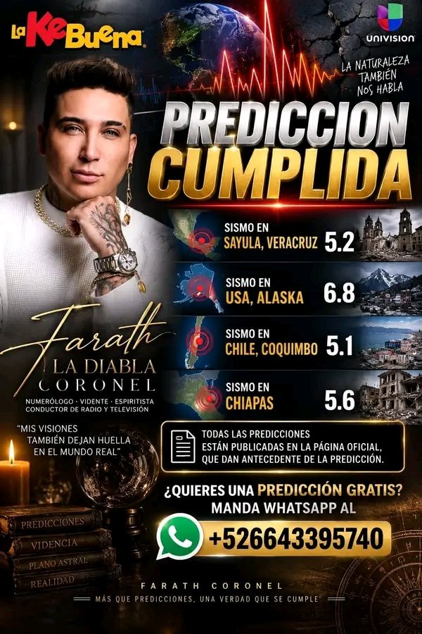 BraunFlores's tweet photo. Si tan vidente era Farath Coronel "la diabla" entonces ¿Por qué no predijo su asesinato?
Un charlatan es lo que era.
#Farath #FarathCoronel https://t.co/KFCc0MP44L