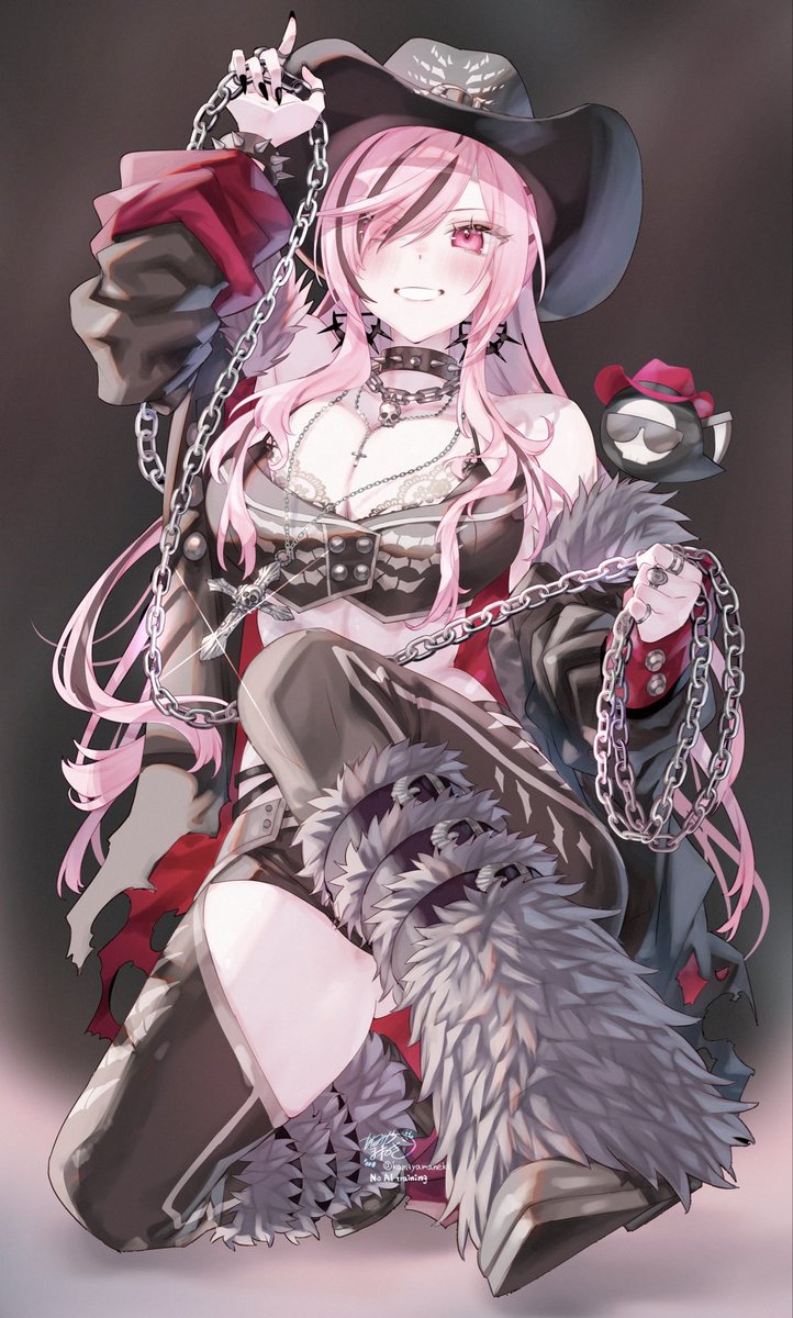kamiyamaneki's tweet photo. Cowgirl Reaper
#callillust https://t.co/AzFS6jVPmC