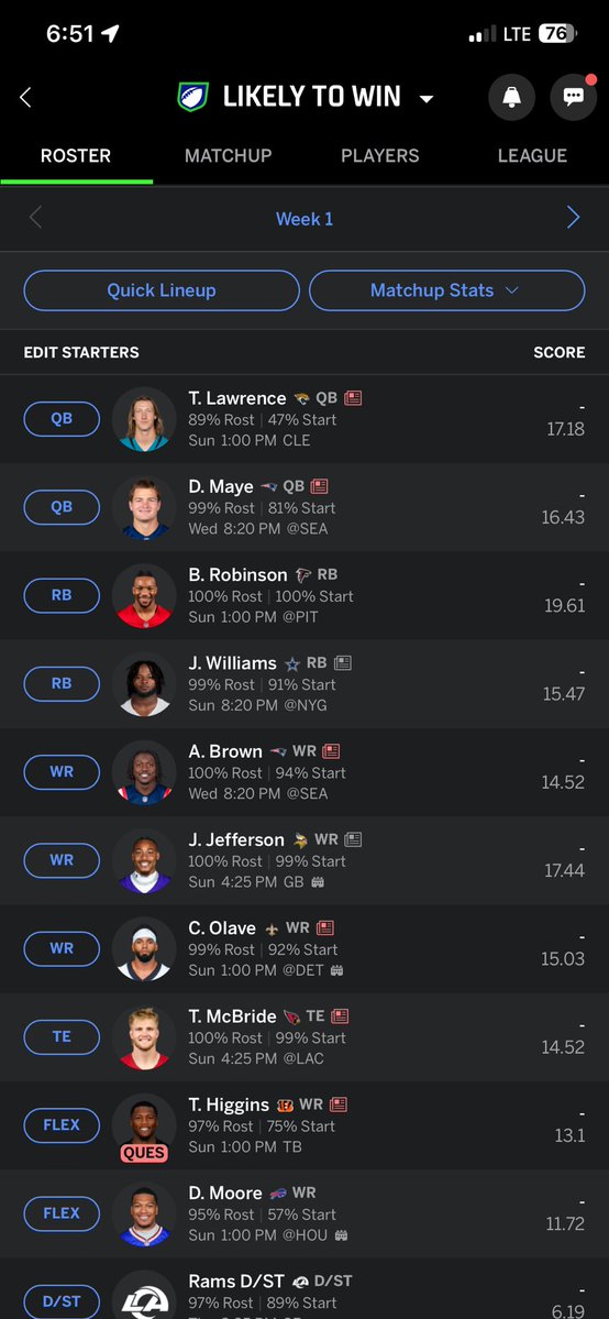 ThomasDuffy13's tweet photo. 6 man full ppr https://t.co/Gkq7DqIbDg