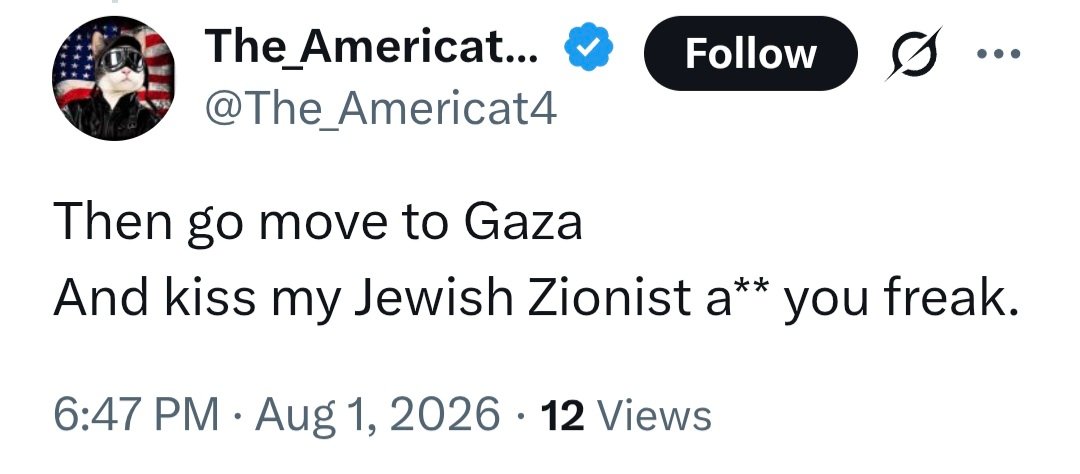 ArdenWulf's tweet photo. @The_Americat4 @laromadelsur This has been instigated by Israel, of course you jews support it. https://t.co/2urau3sp2n