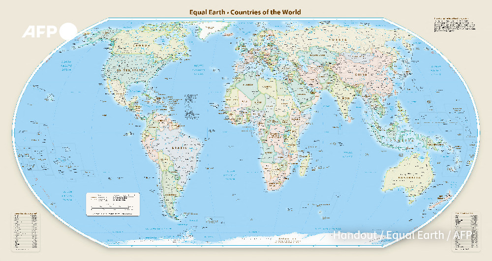 AFP's tweet photo. The United Nations General Assembly voted Friday to adopt a new world map that makes the African continent bigger while shrinking North America and Europe, drawing ire from Washington.

https://t.co/3tc21TRRQK https://t.co/FfiTcA7lDW