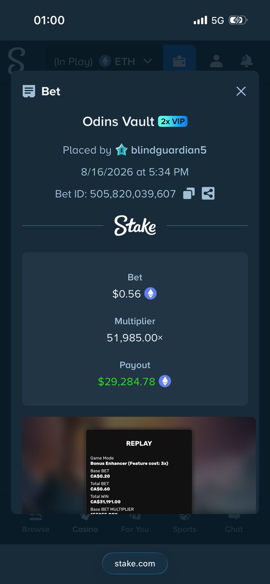 krsteenfestning's tweet photo. @ValkyrieXStudio Odin’s Vault has been good to me😎 BetId: casino:505820039607 Stake: blindguardian5 https://t.co/1SVofYmYji