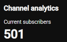vaexsil's tweet photo. I know this is not the biggest achievements but I never thought I'd get it here. Half a thousand subs. Just 500 more!! I appreciate the support ❤️ https://t.co/3MH9qTmNqL