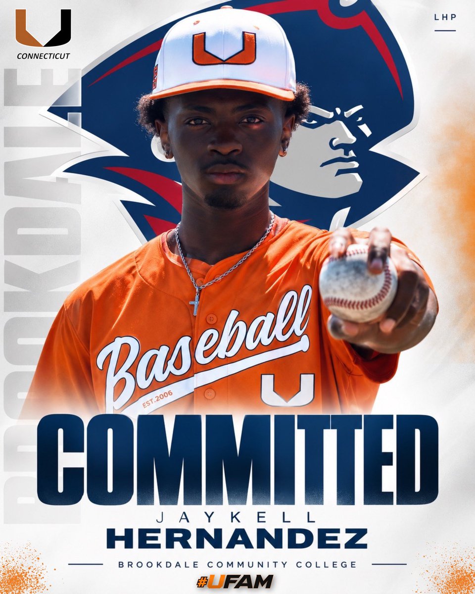 BaseballUCT's tweet photo. 🚨 COMMITMENT ALERT 🚨

Congratulations to 2026 LHP Jaykell Hernandez (Stratford HS, CT) on his commitment to Brookdale Community College!

Jaykell is a talented left-handed pitcher with a powerful left arm and tremendous upside and projection. His hard work, talent, and continued development have earned him this well-deserved opportunity.

We’re all looking forward to seeing how this talented young pitcher makes his mark with Coach Johnson and the nationally ranked Jersey Blues!

Congratulations, Jaykell! We’re proud of you and excited to see what’s next! 
#UFam #UCT #CollegeBaseballBound #JerseyBlues #Whosnext @BaseballU @PerfectGameUSA @PG_NewEngland @NE_Baseball @BCCBaseball1