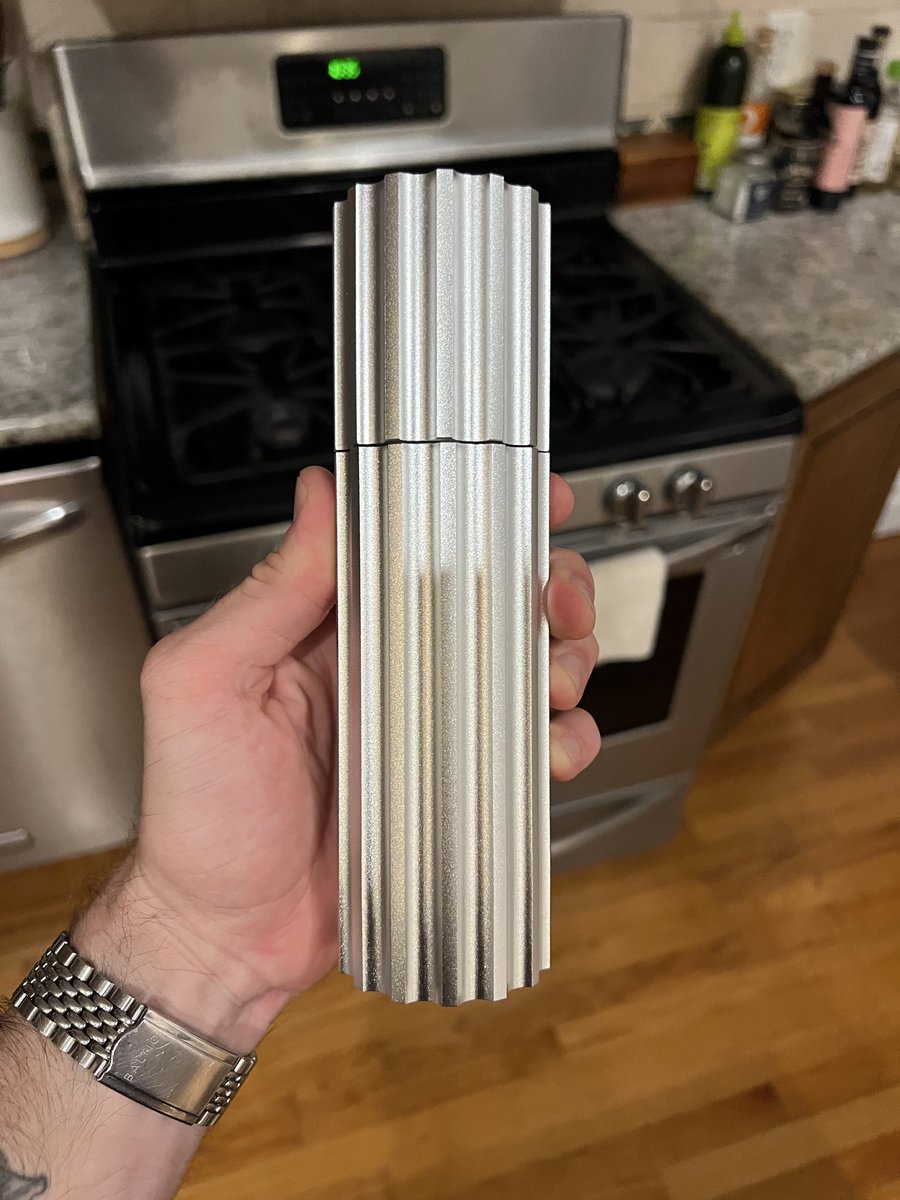 myles_snider's tweet photo. Finally acquired a proper pepper mill. 

It’s from Service Projects out of Copenhagen. Their plateware is beautiful as well. https://t.co/NYGSKQC7dW