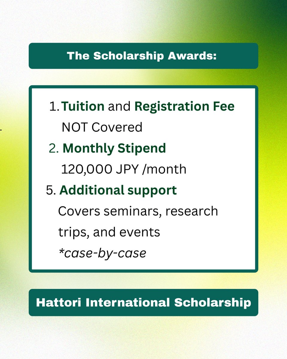 NU_admissions's tweet photo. We would like to introduce you to the Hattori Scholarship! Check out the post and scan the QR code to learn more!
Also, Join our Scholarships Webinar!
Register here: https://t.co/yQZrdjfhnx
#NagoyaUniversity #StudyInJapan #名古屋大学 #StudyInEnglish #Scholarship https://t.co/WKl2utZKsE