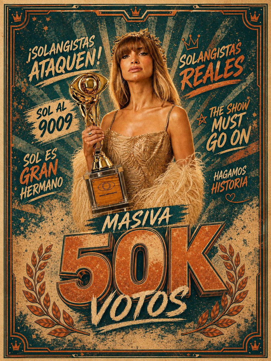 cotyverse's tweet photo. 7° dinámica de votos
SOL AL 9009 🔥🔥

META: 50.000 VOTOS

Comenten sus comprobantes de votos ESPECIFICANDO LA CANTIDAD DE VOTOS EMITIDOS para mayor control

Pueden votar por: https://t.co/mgd49rOSd2 o https://t.co/D0MRoM1QWe
@idkjlyn
#GranHermano https://t.co/bzrG46BTiz