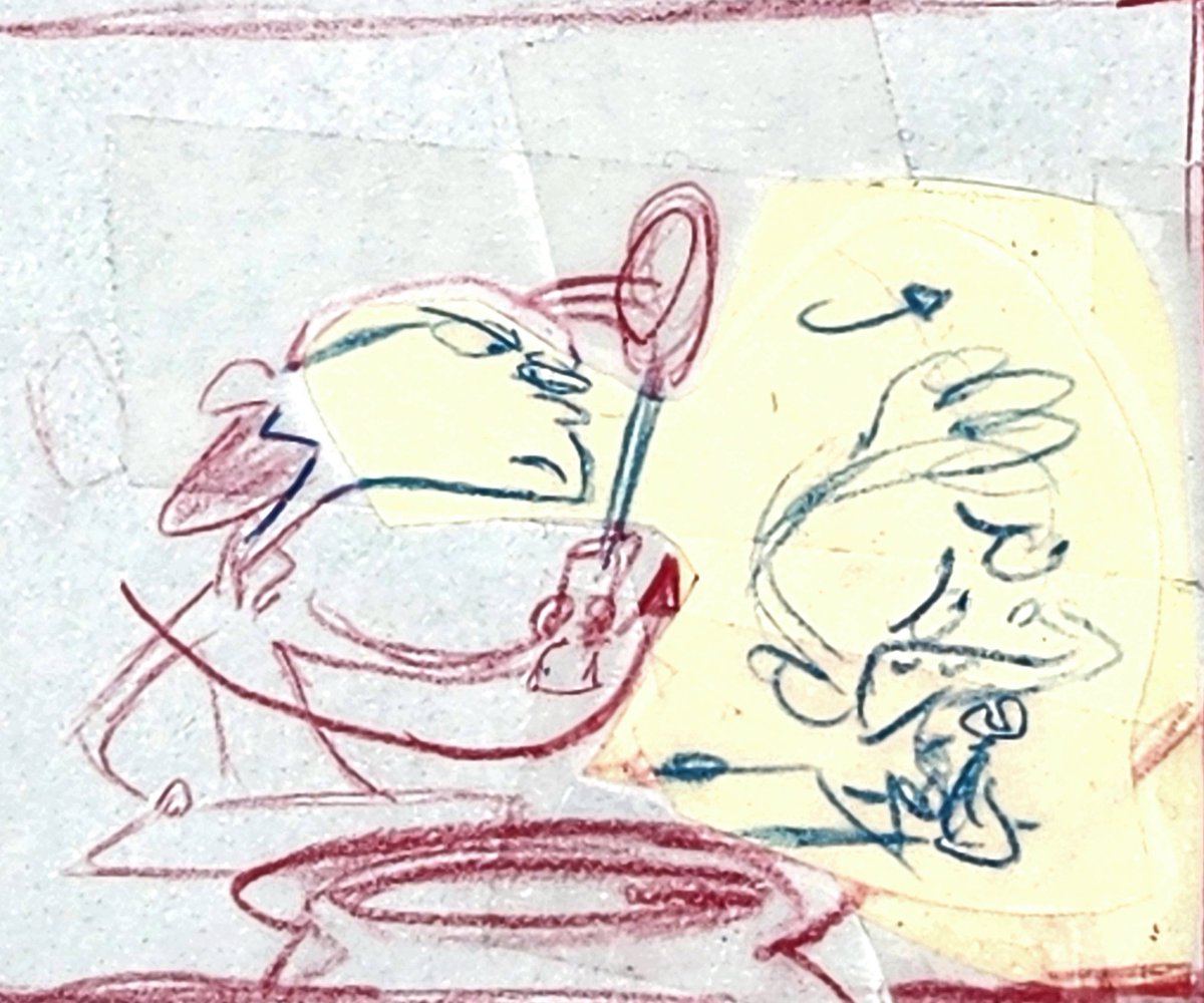 Raveneesimo's tweet photo. Another page in the sequence! Jimmy gossips to Kevin about the terrible bully that Double Dee has become. "Fistful of Ed' original alternate thumbnail storyboards drawn in 2006.

#eene #ededdneddy #cartoonnetwork #eenecrew #ededdneddycrew https://t.co/Bi4IzgqxjG