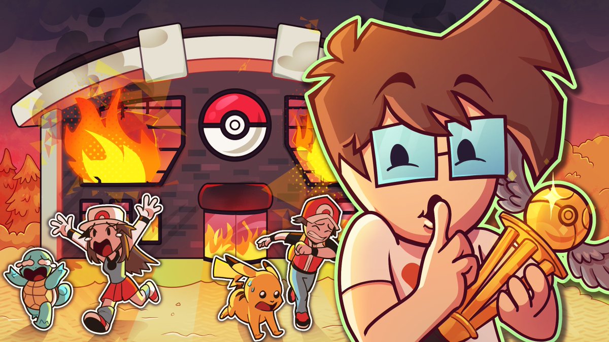 NuNu91011's tweet photo. Heyo! I got to make a bunch of thumbnail variations for @Slimecicle 's new animated nuzlocke video! https://t.co/pCGmiP3PgQ