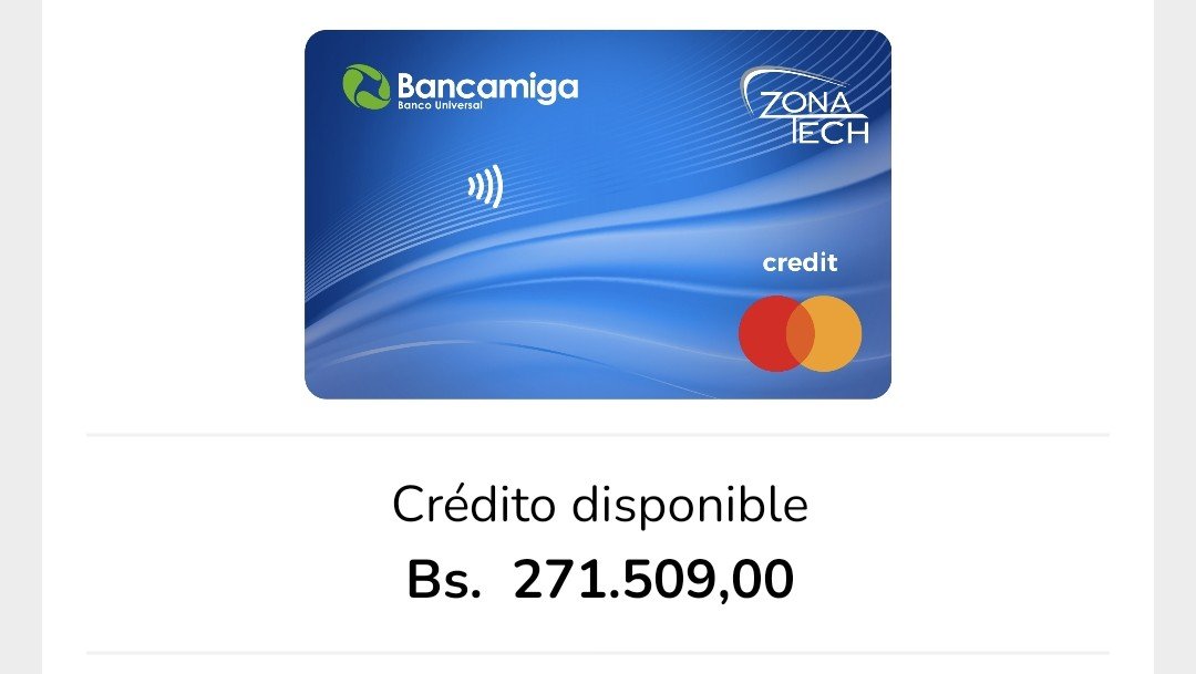 codes_stefan's tweet photo. Quiero contarles mi experiencia con la tarjeta de crédito de Bancamiga con Zona Tech. https://t.co/JGx90y76KP