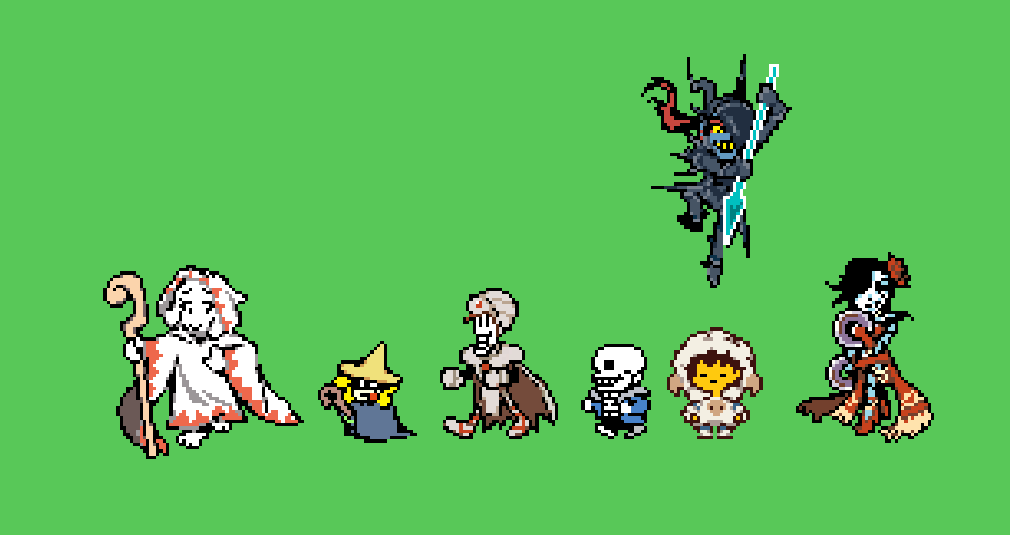 number1plueyfan's tweet photo. Finished recreating all the sprites from the Undertale x Final Fantasy collab!!
#undertaleㅤ https://t.co/qTKs3RkzC4