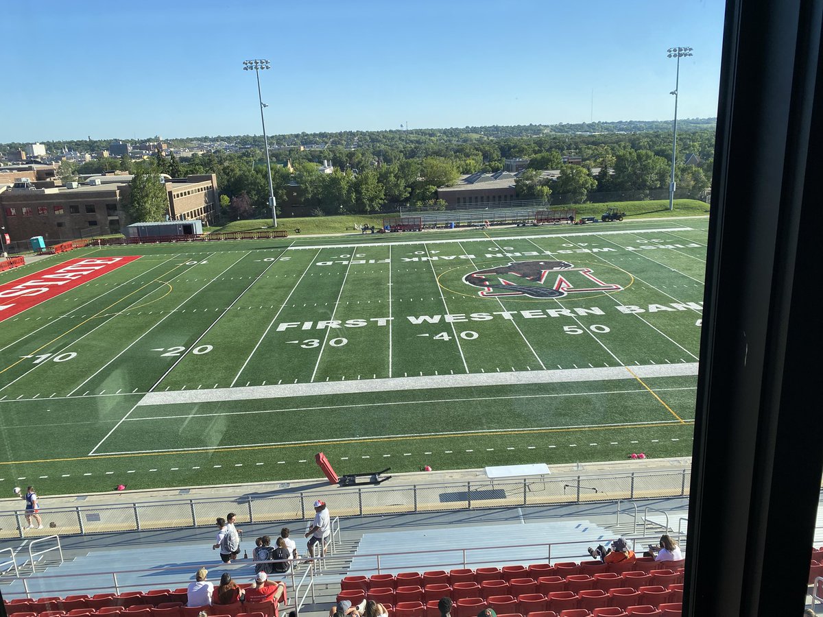 colehcclem's tweet photo. The Herb remains busy for a quick  turnaround to women’s soccer opening day!

Minot State’s first regular season game at home has the Jimmies from Jamestown on the other side

Tune in on Midco Sports Plus: https://t.co/gzUV54YWgI

#OneTeam https://t.co/2uplk2qPbB