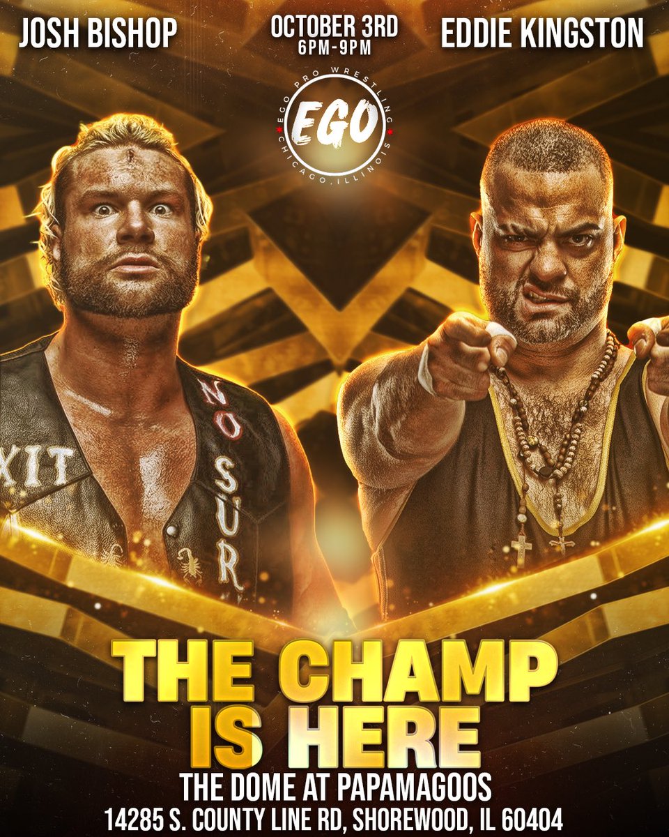 EgoProChicago's tweet photo. Kingston vs Bishop‼️🔥 October 3 at The Dome via Papa Magoos Bar &amp; Grill 

🎟️ https://t.co/yIwsZrXkM4 https://t.co/EHH2CVJIpK