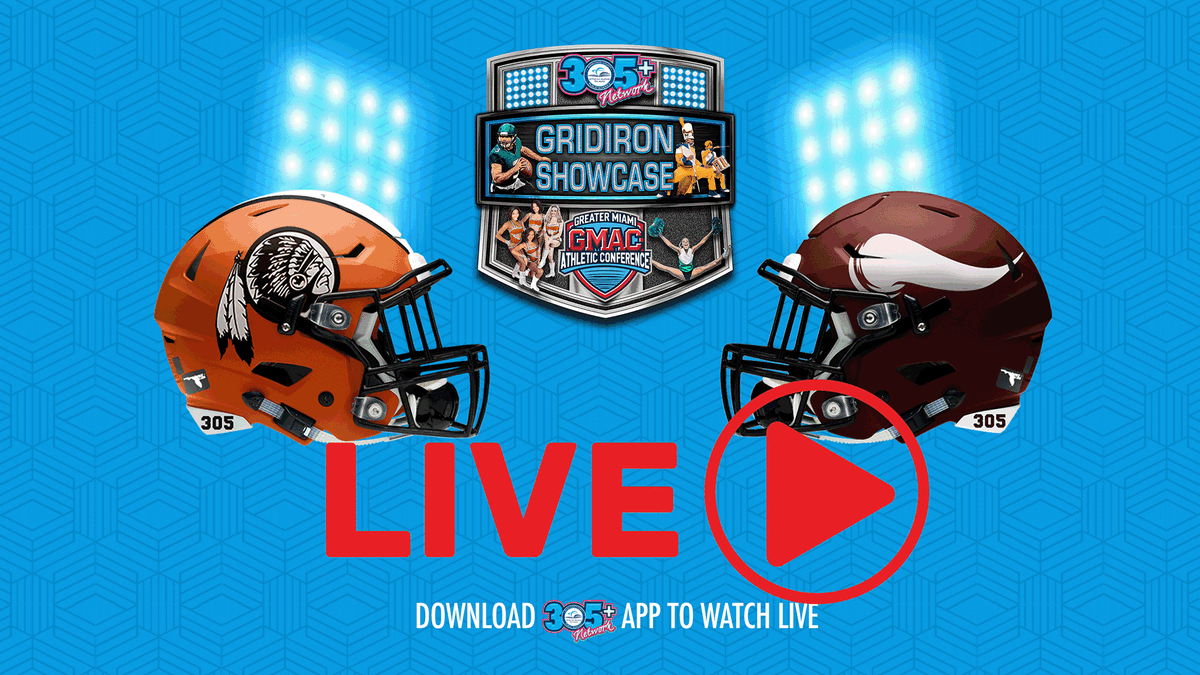 305plusnetwork's tweet photo. 🔴 LIVE NOW: Carol City Chiefs vs. Norland Vikings — watch it on the 305+ Network app: https://t.co/WyRBp4QUoO 🏈🔥 https://t.co/Hj2H9KWMjZ