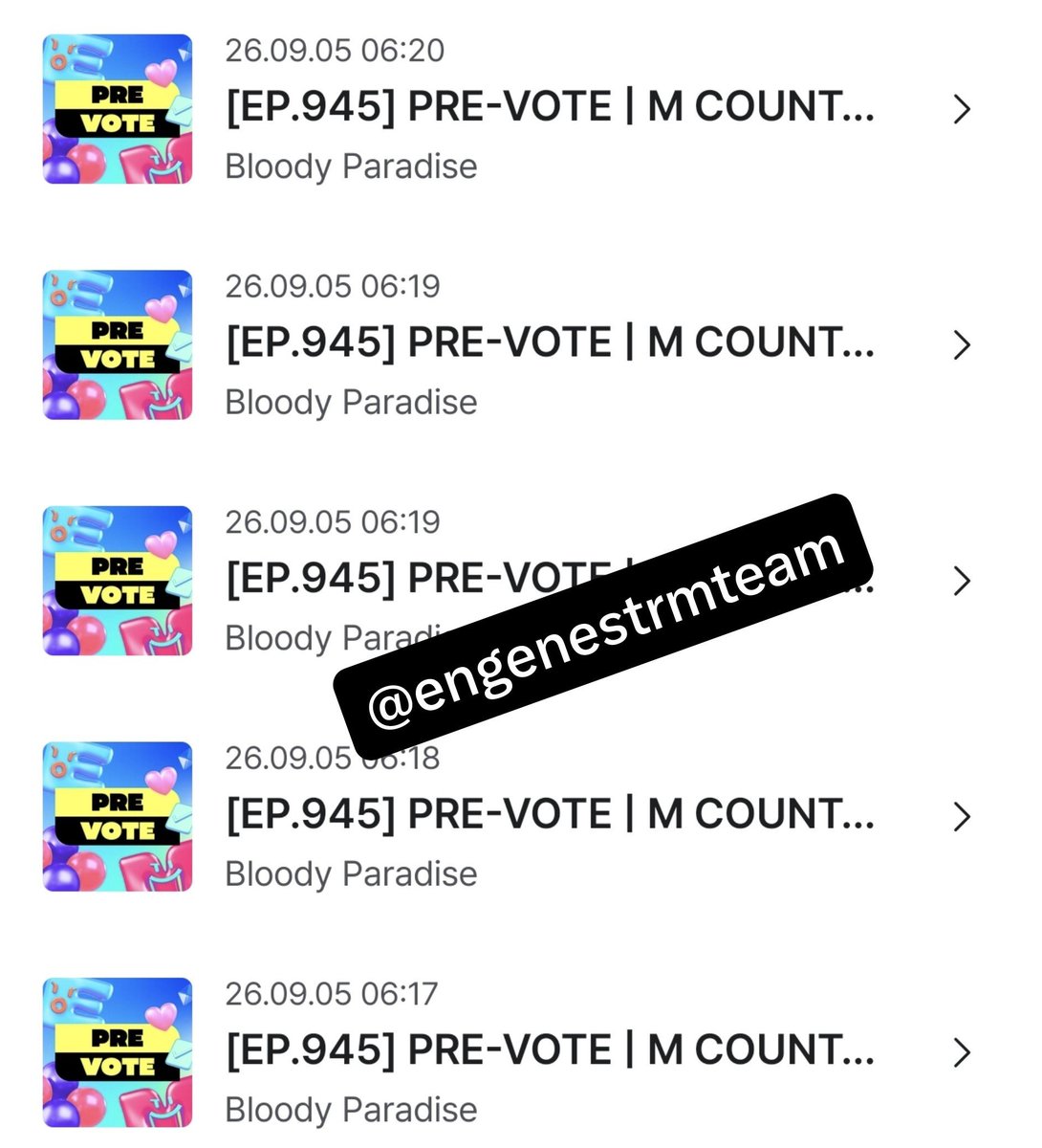 engenestrmteam2's tweet photo. Good Morning ENGENEs!
Don't forget to drop your Pre-Vote!
We can get the triple crown!

And please don't forget to keep streaming and watch #ENHYPEN MV too! 💪🏻 https://t.co/24AUQIhEX6